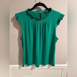 Adrianna Papell Green Tank Blouse